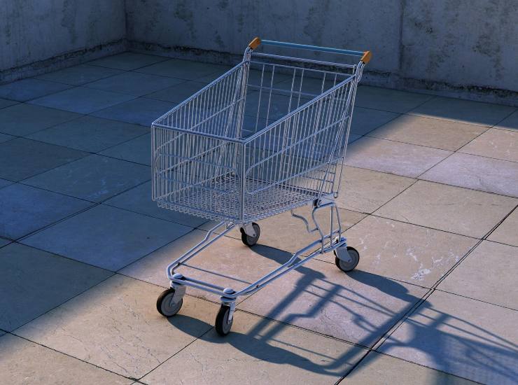 Carrello del supermercato (pexels.com) - romagnaatavola.it