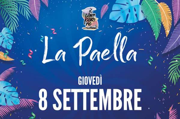 Serata Paella al Lamparino 8 settembre