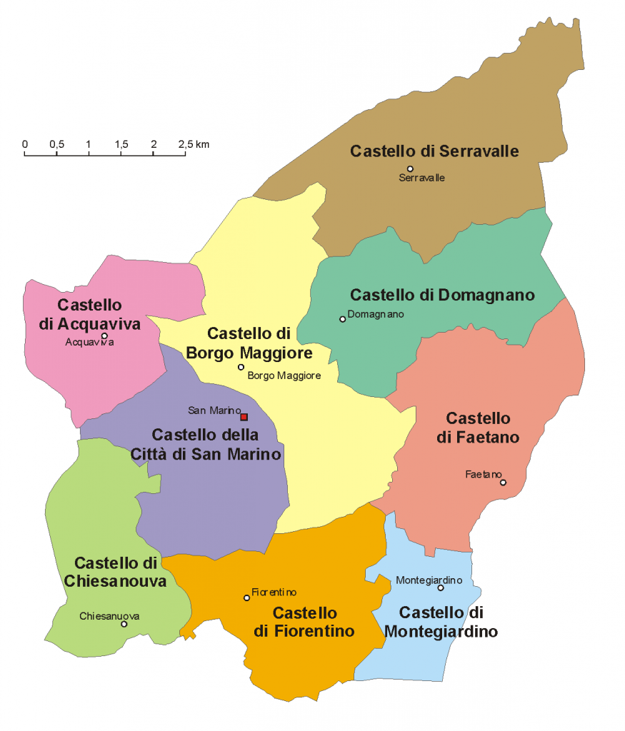 Esplorando i Nove Distretti di San Marino