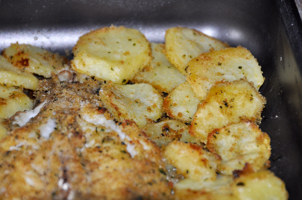 Rombo avvolto in patate croccanti con salse romagnole