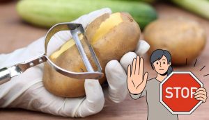 Pelare le patate senza pelapatate