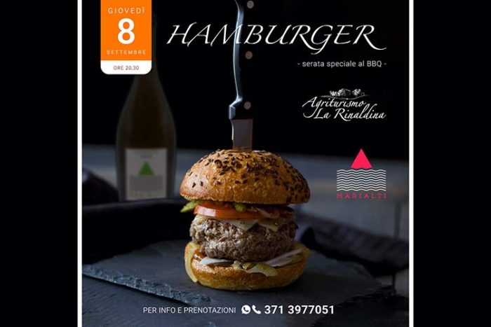 Serata Hamburger all'Agriturismo La Rinaldina